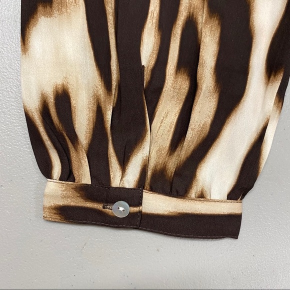 Chico's Chic Ocelot Lola Top Shirt Blouse Animal - Picture 4 of 9